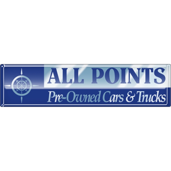 6" x 1.5" Rectangle - Domed Decal