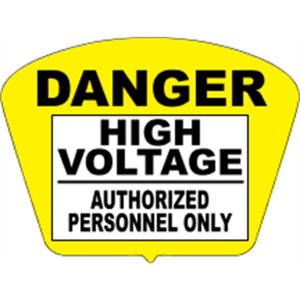 3" x 2.25" Shield - Hard Hat Decal