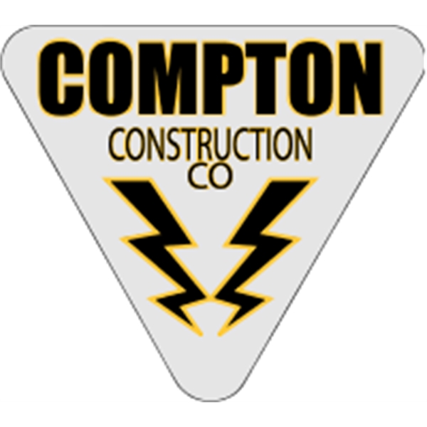 2.75" x 2.5" Triangle - Hard Hat Decal
