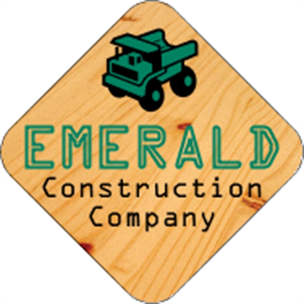 2.6" Point to Point (2" x 2" Square) Hard Hat Decal - 4CP