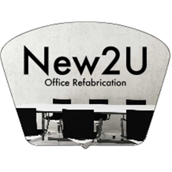 3" x 2.25" Shield - 4CP Hard Hat Decal