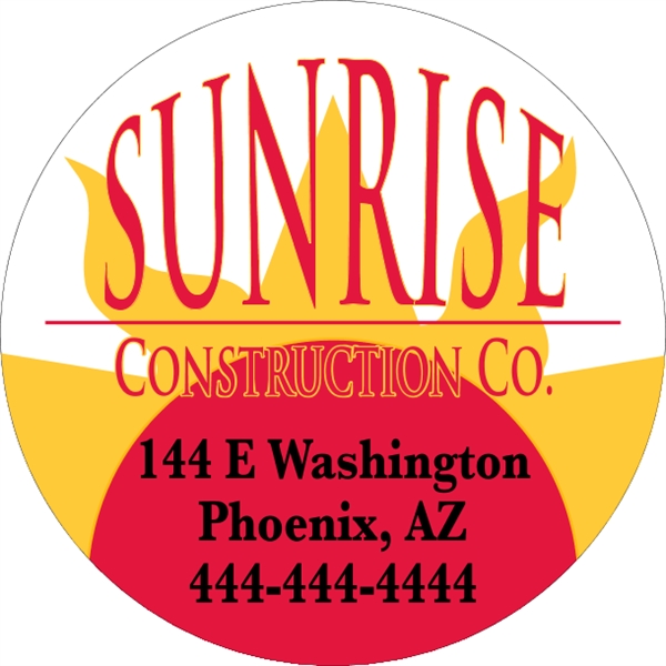 Truck Door Decal - 18" Circle