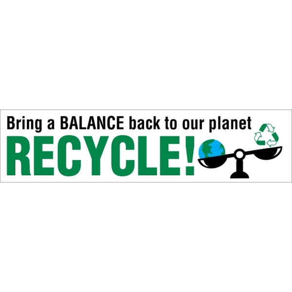 15" x 3.75" Bumper Sticker