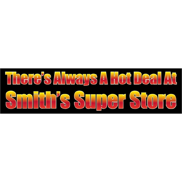 15" x 3.75" Bumper Sticker 4CP