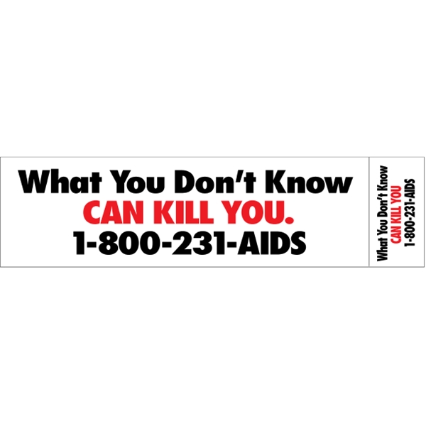11.5" x 3" Face-Cut Vinyl Bumper Sticker - 11.5" x 3" Face-Cut Vinyl Bumper Sticker - Image 0 of 9