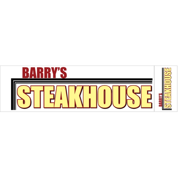 11.5" x 3" Face-Cut Vinyl Bumper Sticker - 11.5" x 3" Face-Cut Vinyl Bumper Sticker - Image 8 of 9