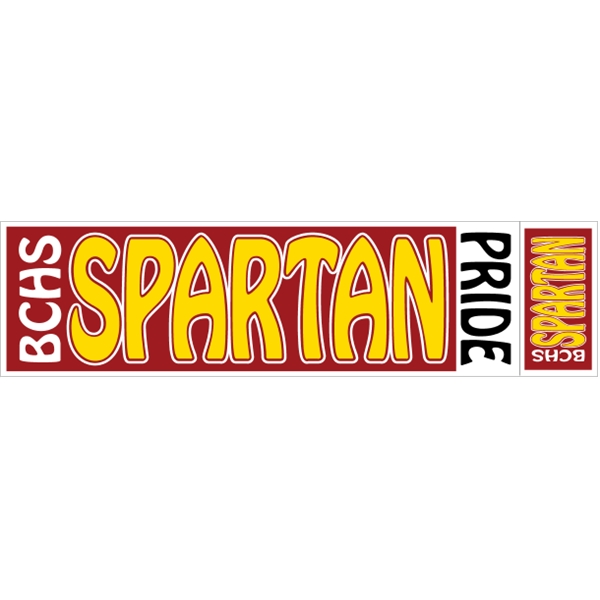 11.5" x 3" Face-Cut Vinyl Bumper Sticker - 11.5" x 3" Face-Cut Vinyl Bumper Sticker - Image 9 of 9