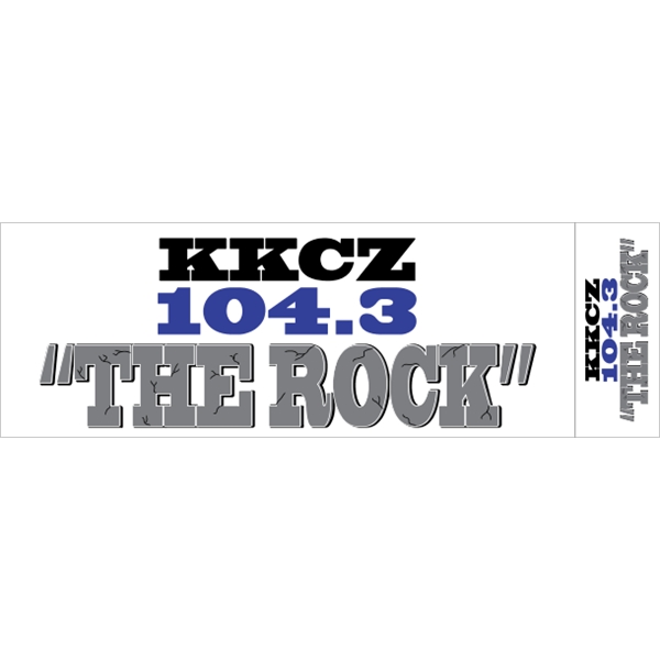 11.5" x 3.75" Face-Cut Vinyl Bumper Sticker