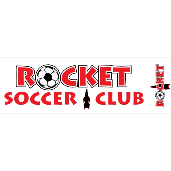 11.5" x 3.75" Face-Cut Vinyl Bumper Sticker