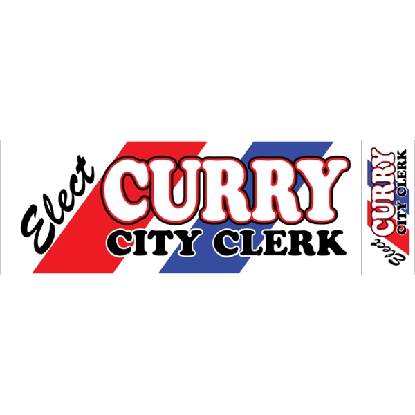11.5" x 3.75" Face-Cut Vinyl Bumper Sticker