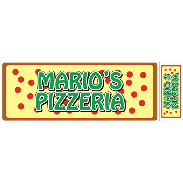 11.5" x 3.75" Face-Cut Vinyl Bumper Sticker