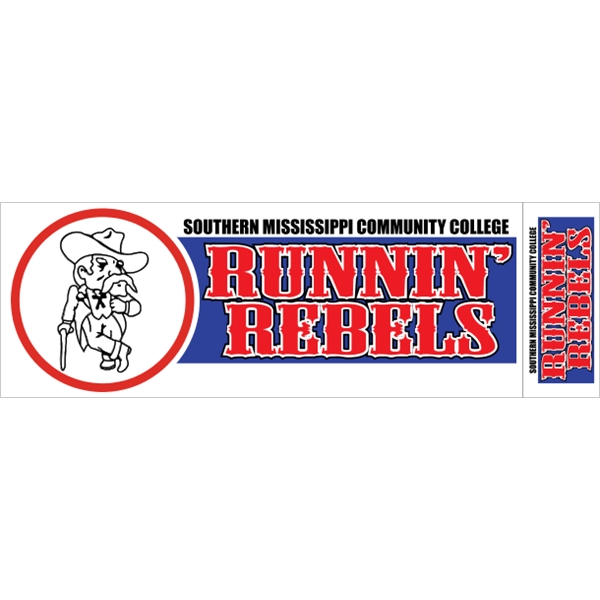 11.5" x 3.75" Face-Cut Vinyl Bumper Sticker