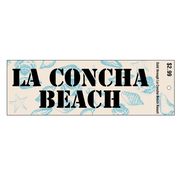 11.5" x 3.75" Face-Cut Vinyl Bumper Sticker with Hole
