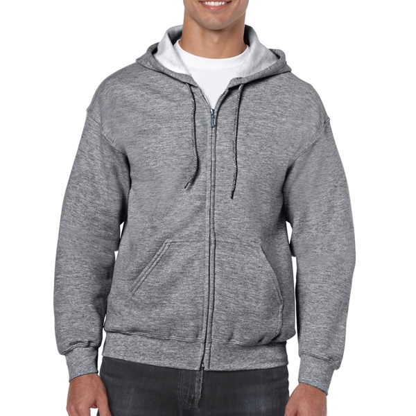 Printed Gildan® Adult Full Zip Hooded Sweatshirt - Printed Gildan® Adult Full Zip Hooded Sweatshirt - Image 38 of 38