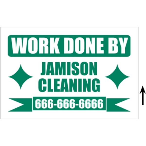 18" x 12" Corrugated Sign -  1 Color, 1 Side - 18" x 12" Corrugated Sign -  1 Color, 1 Side - Image 8 of 8