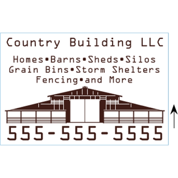 18" x 12" Corrugated Sign - 1 Color, 2 Sides - 18" x 12" Corrugated Sign - 1 Color, 2 Sides - Image 1 of 8