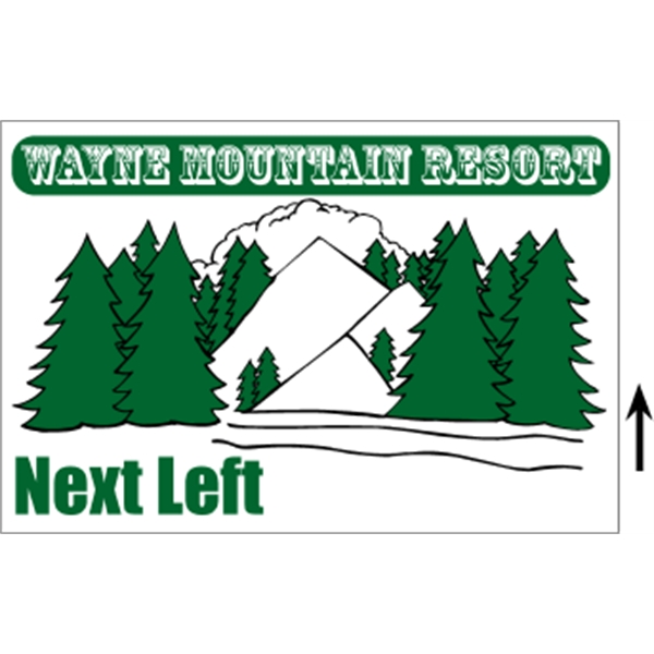 18" x 12" Corrugated Sign - 2 Colors, 1 Side - 18" x 12" Corrugated Sign - 2 Colors, 1 Side - Image 3 of 8