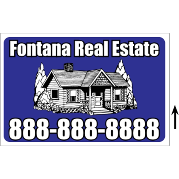 18" x 12" Corrugated Sign - 2 Colors, 1 Side - 18" x 12" Corrugated Sign - 2 Colors, 1 Side - Image 5 of 8