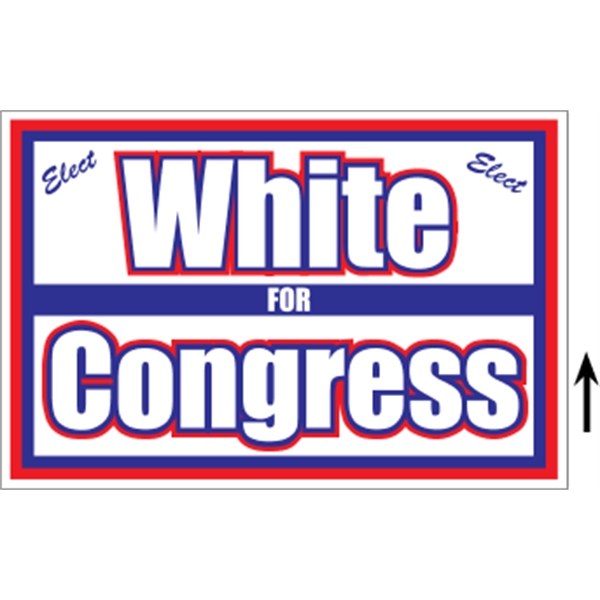 18 "x 12" Corrugated Sign - 2 Colors, 2 Sides - 18 "x 12" Corrugated Sign - 2 Colors, 2 Sides - Image 4 of 8
