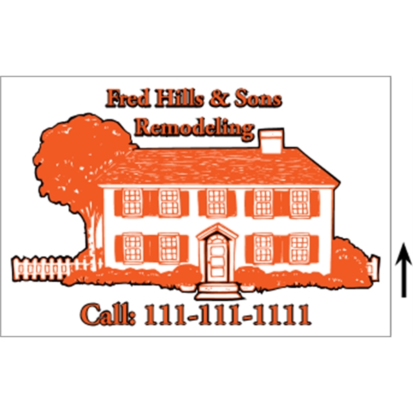 18 "x 12" Corrugated Sign - 2 Colors, 2 Sides - 18 "x 12" Corrugated Sign - 2 Colors, 2 Sides - Image 8 of 8