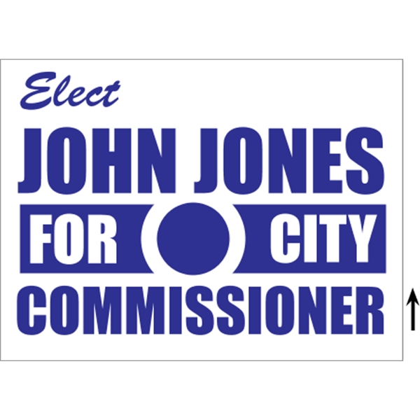 24" x 18" Corrugated Sign - 1 Color, 2 Sides - 24" x 18" Corrugated Sign - 1 Color, 2 Sides - Image 4 of 8