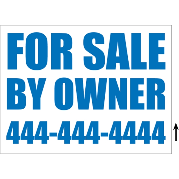 24" x 18" Corrugated Sign - 1 Color, 2 Sides - 24" x 18" Corrugated Sign - 1 Color, 2 Sides - Image 5 of 8