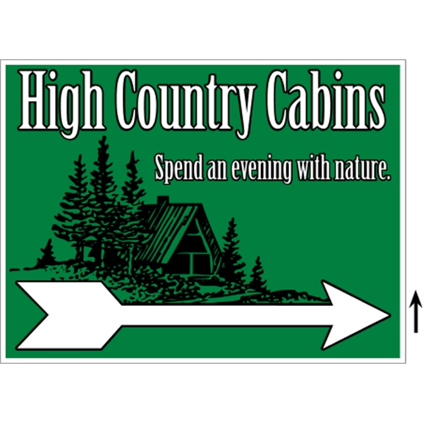 24" x 18" Corrugated Sign - 2 Colors, 1 Side - 24" x 18" Corrugated Sign - 2 Colors, 1 Side - Image 3 of 8
