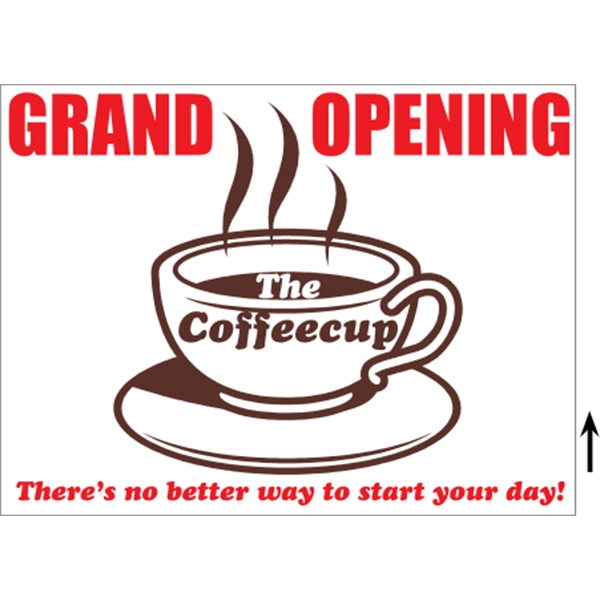24" x 18" Corrugated Sign - 2 Colors, 1 Side - 24" x 18" Corrugated Sign - 2 Colors, 1 Side - Image 6 of 8