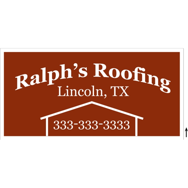 48" x 24" Corrugated Sign - 1 Color, 1 Side - 48" x 24" Corrugated Sign - 1 Color, 1 Side - Image 1 of 8