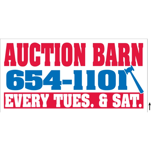 48" x 24" Corrugated Sign - 2 Colors, 1 Side - 48" x 24" Corrugated Sign - 2 Colors, 1 Side - Image 0 of 8
