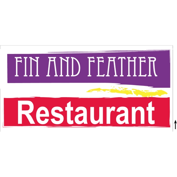48" x 24" Corrugated Sign - 2 Colors, 1 Side - 48" x 24" Corrugated Sign - 2 Colors, 1 Side - Image 6 of 8
