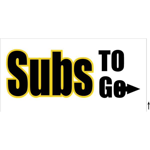 48" x 24" Corrugated Sign - 2 Colors, 2 Sides - 48" x 24" Corrugated Sign - 2 Colors, 2 Sides - Image 6 of 8