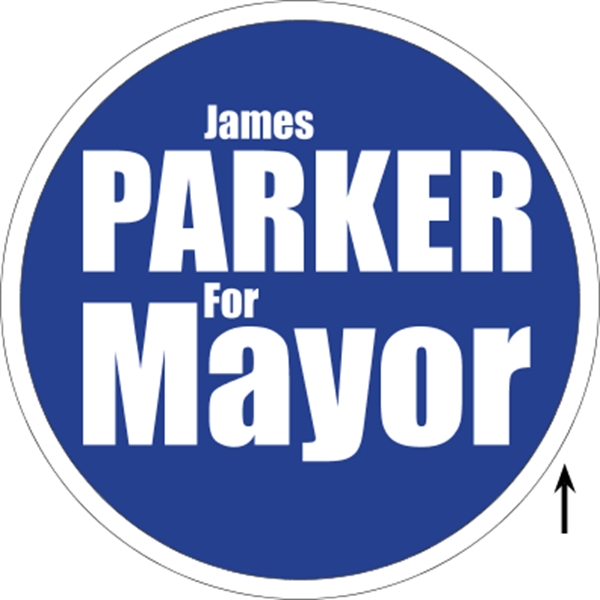 22" Diameter Corrugated Sign - 22" Diameter Corrugated Sign - Image 3 of 7