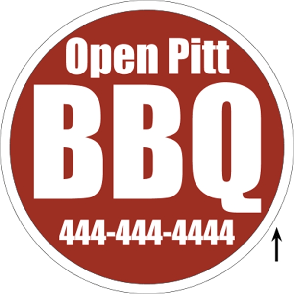 22" Diameter Corrugated Sign - 22" Diameter Corrugated Sign - Image 5 of 7