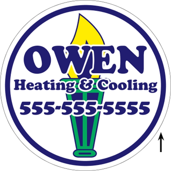 22" Diameter Corrugated Sign - 22" Diameter Corrugated Sign - Image 7 of 7