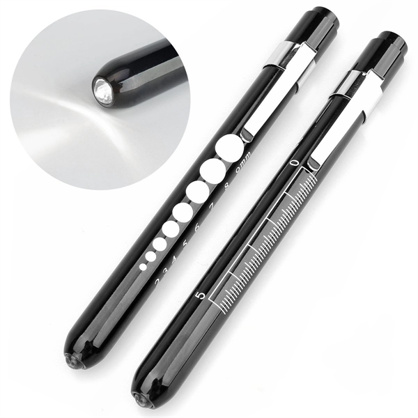 Nurse Penlight with Pupil Gauge LED Medical Pen Light - Nurse Penlight with Pupil Gauge LED Medical Pen Light - Image 1 of 5