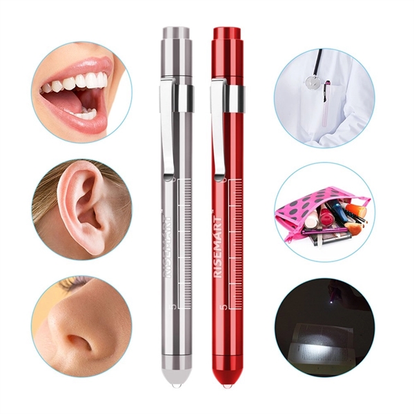 Nurse Penlight with Pupil Gauge LED Medical Pen Light - Nurse Penlight with Pupil Gauge LED Medical Pen Light - Image 2 of 5