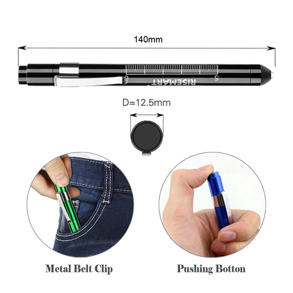 Nurse Penlight with Pupil Gauge LED Medical Pen Light - Nurse Penlight with Pupil Gauge LED Medical Pen Light - Image 3 of 5
