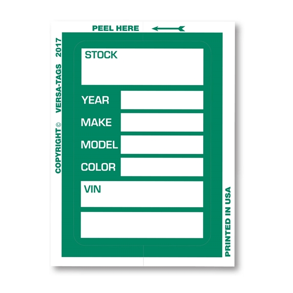V-T™ KLEER-BAK™ Stock Stickers New Style - V-T™ KLEER-BAK™ Stock Stickers New Style - Image 2 of 6