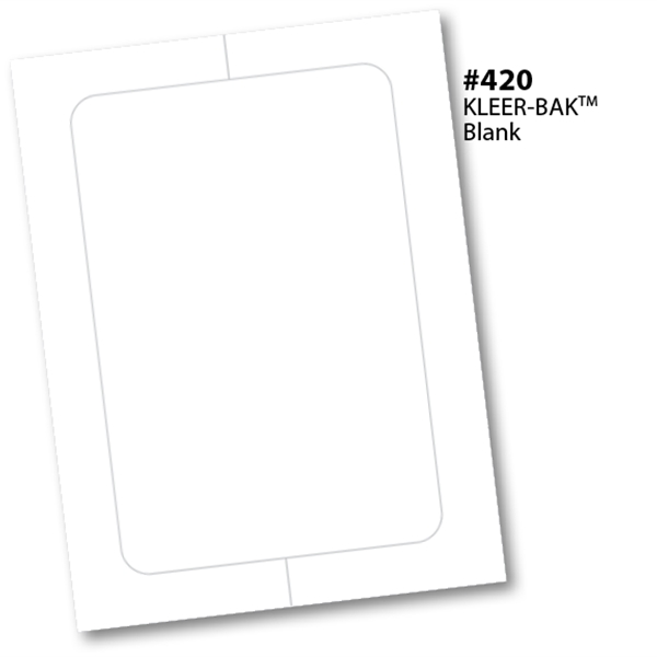 V-T™ KLEER-BAK Blank Stickers - V-T™ KLEER-BAK Blank Stickers - Image 0 of 0