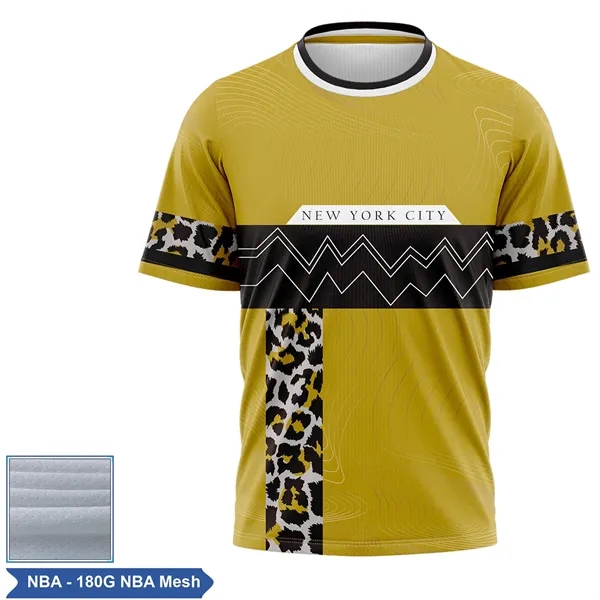 Sublimation NBA Mesh Short Slv T-Shirt - Unisex, Women, Kids - Sublimation NBA Mesh Short Slv T-Shirt - Unisex, Women, Kids - Image 1 of 3