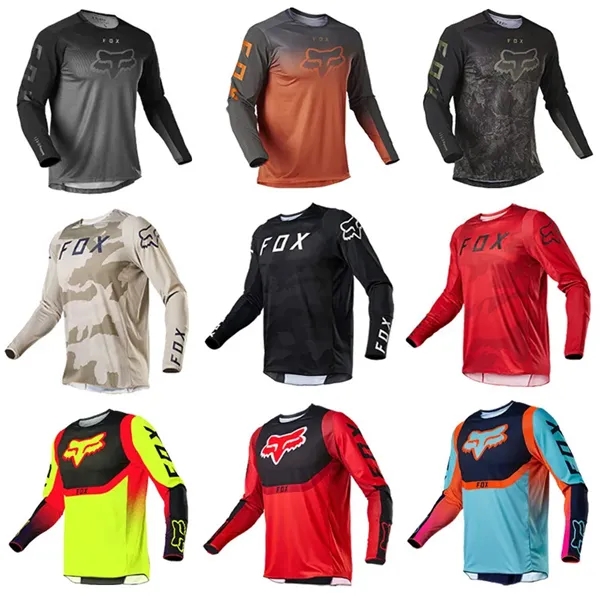 Long Sleeve Moisture-Wicking Motocross Jersey - Long Sleeve Moisture-Wicking Motocross Jersey - Image 0 of 9