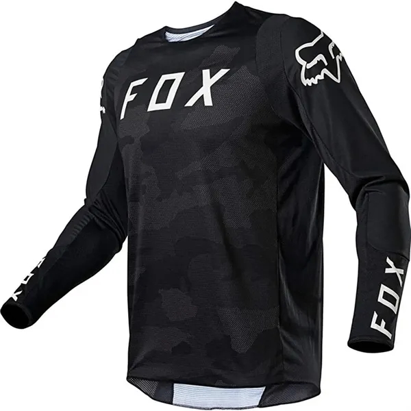 Long Sleeve Moisture-Wicking Motocross Jersey - Long Sleeve Moisture-Wicking Motocross Jersey - Image 2 of 9