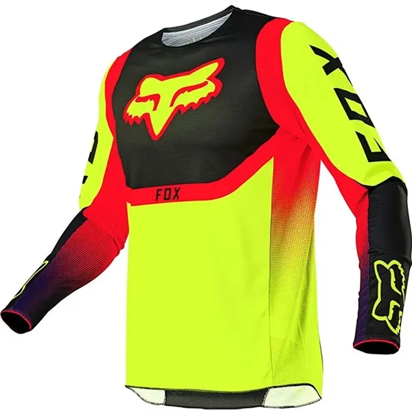 Long Sleeve Moisture-Wicking Motocross Jersey - Long Sleeve Moisture-Wicking Motocross Jersey - Image 4 of 9