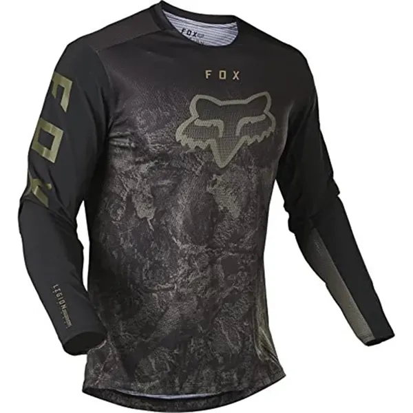 Long Sleeve Moisture-Wicking Motocross Jersey - Long Sleeve Moisture-Wicking Motocross Jersey - Image 7 of 9