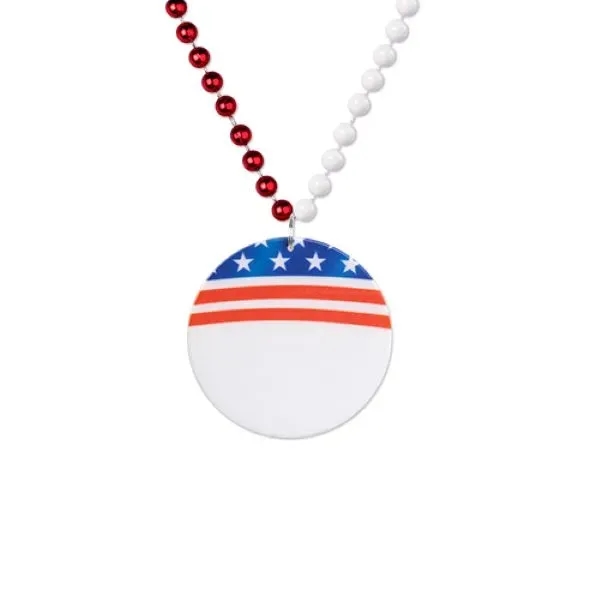 Patriotic Medallion Beads - Patriotic Medallion Beads - Image 1 of 1