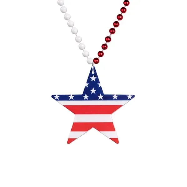 Star Patriotic Medallion Beads - Star Patriotic Medallion Beads - Image 1 of 1