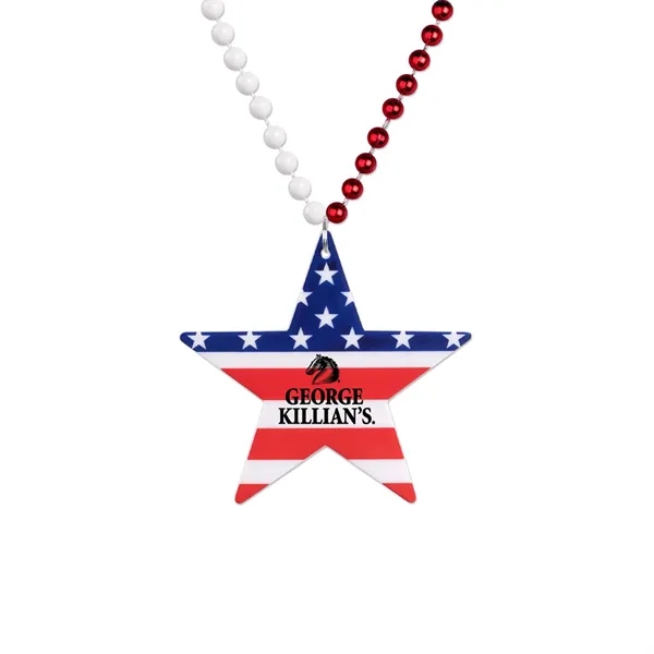 Star Patriotic Medallion Beads - Star Patriotic Medallion Beads - Image 0 of 1