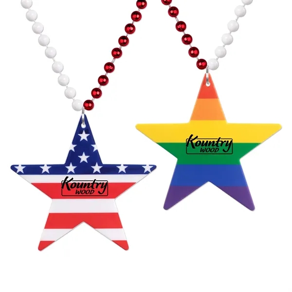 Star Patriotic/Pride Medallion Beads - Star Patriotic/Pride Medallion Beads - Image 0 of 1
