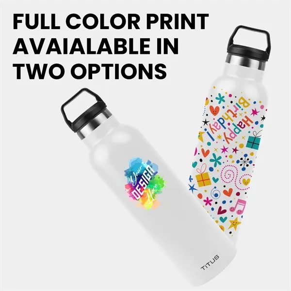 Premium 25 oz TiTUS® Stainless Steel Insulated Water Bottle - Premium 25 oz TiTUS® Stainless Steel Insulated Water Bottle - Image 1 of 4